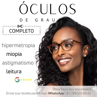 Par de Lentes de Grau Astigmatismo Leitura Hipermetropia Miopia - Vision News Basic