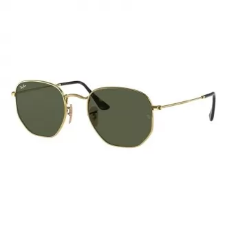 Óculos de Sol Hexagonal Ray-Ban RB3548NL 001 54 RMD.MTL Dourado