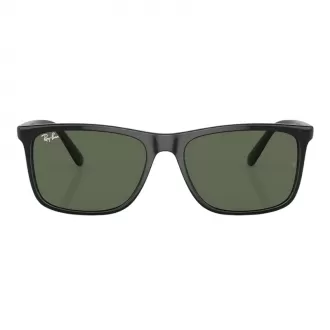 Óculos de Sol Retangular Ray-Ban RB4373L 601 7158 Preto+Verde