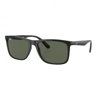 Óculos de Sol Retangular Ray-Ban RB4373L 601 7158 Preto+Verde