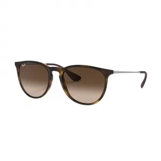 Óculos de Sol Retangular Ray-Ban Erika Classic RB4171L 865 1354 RMD.ACT.MTL Marrom