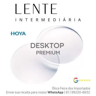 Par de Lentes Intermediária em Dobro Hoya Desktop Premium No-Risk BlueControl