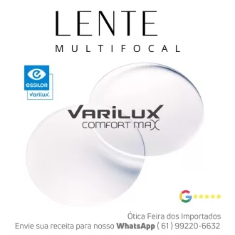 Par de Lentes Multifocal em Dobro Varilux Comfort Max Orma Crizal