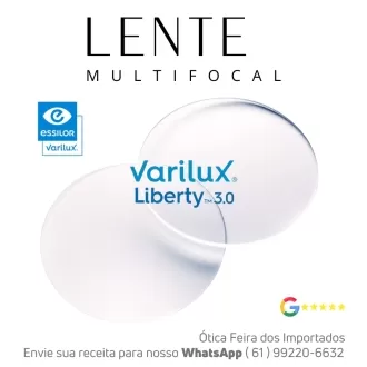 Par de Lentes Multifocal em Dobro Varilux Liberty 3.0 Orma Crizal