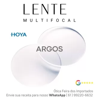 Par de Lentes Progressiva Multifocal em Dobro Hoya Argos No-Risk BlueControl