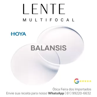 Par de Lentes Progressiva Multifocal em Dobro Hoya Balansis No-Risk BlueControl