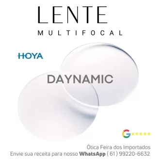 Par de Lentes Progressiva Multifocal em Dobro Hoya Daynamic No-Risk BlueControl