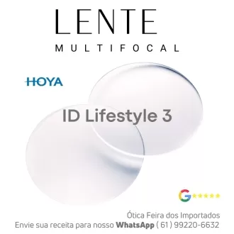 Par de Lentes Progressiva Multifocal em Dobro Hoya ID Lifestyle 3 No-Risk BlueControl